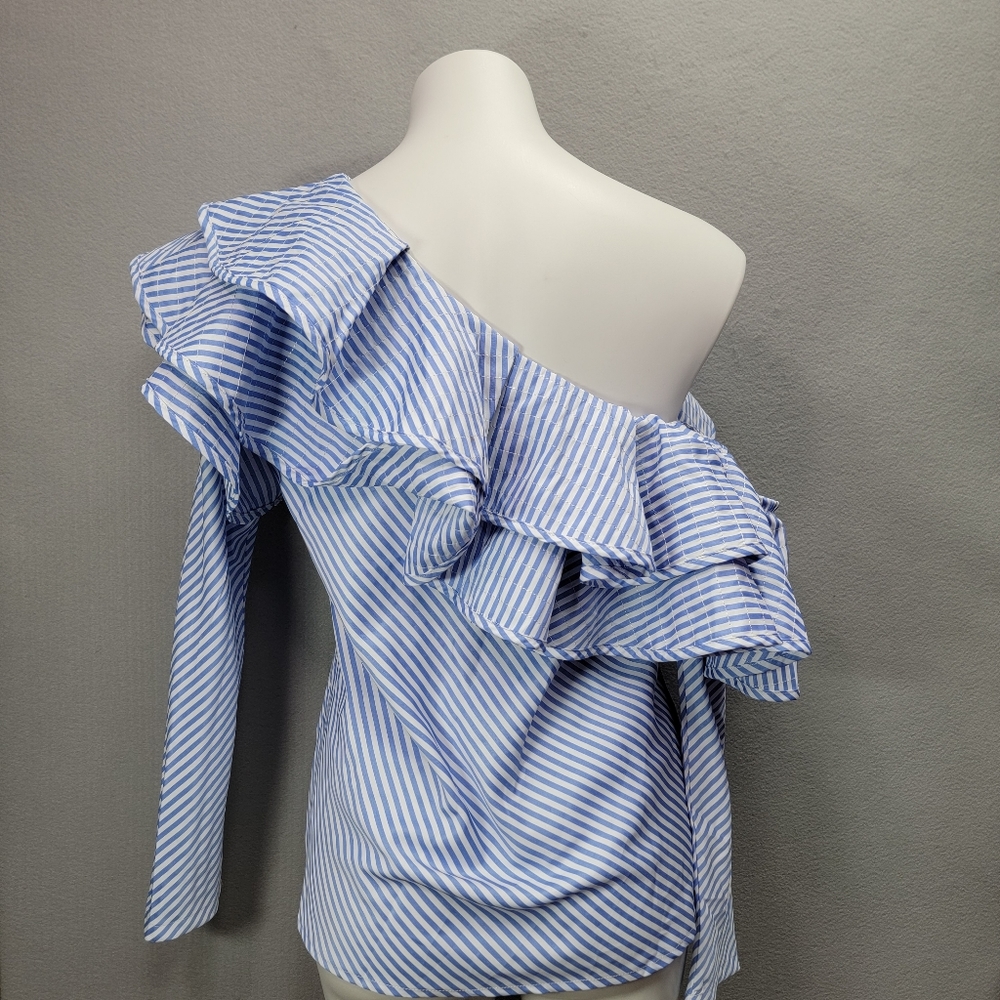 CHIC WISH ONE SHOULDER TOP. SIZE S - Picture 3 of 8